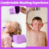 Hair Washing Station for Kids, Portable Hair Washing Basin for Sink or Bathtub, Silicone Shampoo Bowl with Rinse Cup