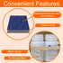 Navy Ultrasonic Slim Pill Organizer for Large Travel - Medicine Carrier for Medications & Supplies