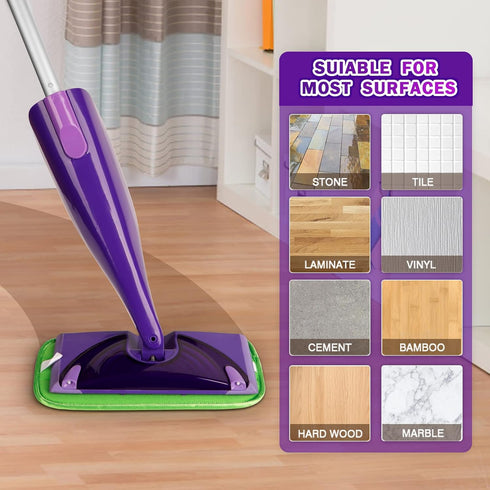 Orighty Reusable Mop Pads Compatible with Swiffer WetJet: Machine Washable Microfiber Pad Refill for Cleaning