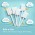 Papablic 100-Pack Baby Tongue Cleaner, Baby Toothbrush, Upgrade Gum Cleaner for Infants Ages 0-2 Years