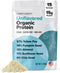 Complement Organic Unflavored Vegan Protein Powder (15 Servings), Low Carb, Low Calorie, Sugar Free, Soy Free, Non-GMO,