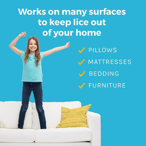 Tec Labs Licefreee Home Spray, Head Lice Treatment for Furniture, Non-Staining, 16 Fl Oz, Fresh Citrus