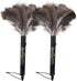 Aldwin Ostrich Feather Duster Retractable 2 Pack, 16 Inch Genuine Fluffy Handheld Dusters for Cleaning