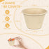 4oz Small Paper Bowl, 150 Pack Disposable Chili Bowls, Compostable Bagasse Fiber Bowls for Condiments