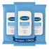 Cetaphil Face and Body Wipes, Gentle Cleansing Cloths, 25 Count (Pack of 3) for Sensitive Skin
