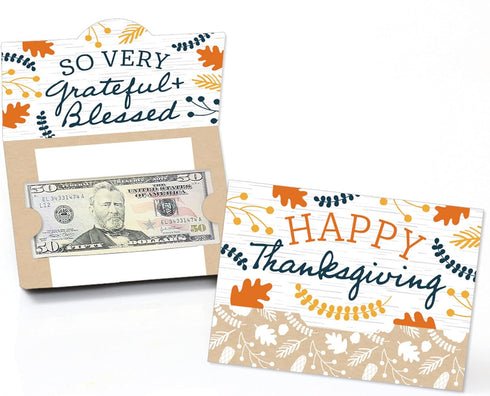 Big Dot of Happiness Happy Thanksgiving - Fall Harvest Party Money And
