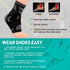 INDEEMAX Ankle Brace for Sprained Ankle, Copper Infused Compression Sleeve for Plantar Fasciitis, Silver Black, L