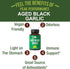 Peak Performance Aged Black Garlic Capsules - Raw Vegan Pure Odorless Extract Supplement for Cholesterol Support