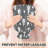 miaozhen 2L Gray and White Tree and Stars Travel hot Water Bottle with Soft Cover Warm Compress for Menstrual Cramps