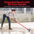 Silicone Floor Squeegee with 55-Inch Long Handle, 12-Inch Single Cast Blade, 360° Swivel Joint for Garage and Shower