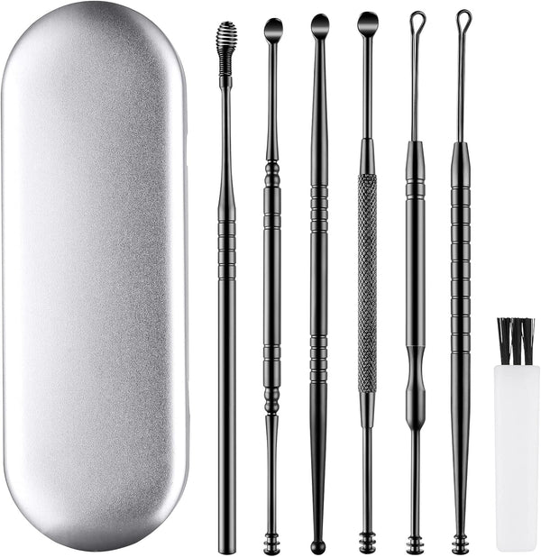 Ear Cleaning Kit, Safe Ear Wax Removal Tool, Easy to Use, Painless Ear Pick with Storage Box