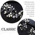 Wedding Bride Hair Accessories, Bridal Headpiece Pearl Hair Vine for Women (19.7in) (A-Silver)