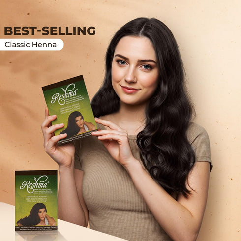 Reshma Beauty Classic Henna Hair Color - 100% Natural, Gray Coverage, Ayurveda Hair Product (Dark Chocolate, 5.29 oz,