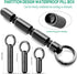 TISUR Keychain Pill Holder with Titanium Rings - Essential Health Accessory