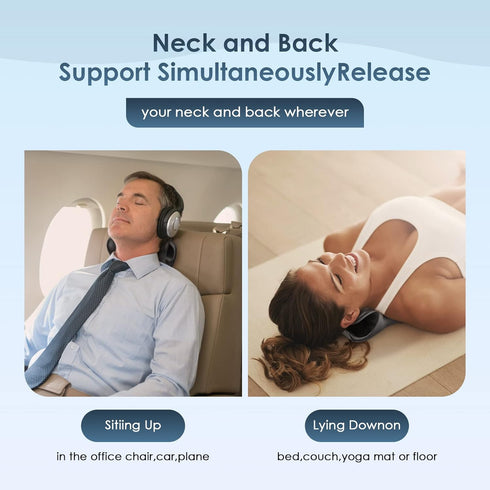 BK03 Neck and Shoulder Relaxer, Cervical Traction Device Neck Stretcher for TMJ Pain Relief, Black