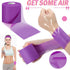 BBTO Athletic Pre Wrap Tape for Hair, 3 Pieces Foam Underwrap Tape, 2.75 Inch x 30 Yards, Purple