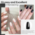 modelones Gel Nail Polish Set, 2 Pcs 15ml Pure Black and White Soak Off LED UV Gel Polish Kit for Women