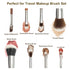 Travel Makeup Brushes Set with Case, 8 Pcs Travel Size Makeup Brush Set for Foundation, Powder, Eyebrow, Eye Shadows,