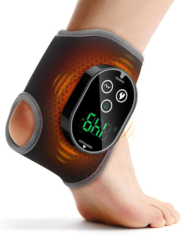 VIYACHY Foot and Ankle Massager for Pain Relief, Cordless Ankle Heating Pad Foot