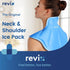 REVIX Ice Pack for Neck and Shoulders Pain Relief, Large Neck Ice Pack Wrap with Soft Plush Lining, Reusable Gel Cold