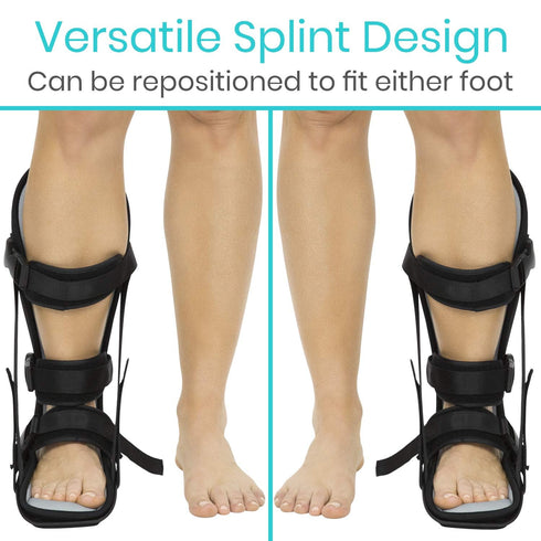 Plantar Fasciitis Night Splint by Vive, Best Medical Brace for Foot Pain, X-Large