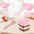 Wuqoioo 100 Pack 12 Oz Dessert Cups, Yogurt Parfait Cups With Lids Plastic Cups With Lids Square Cake Containers