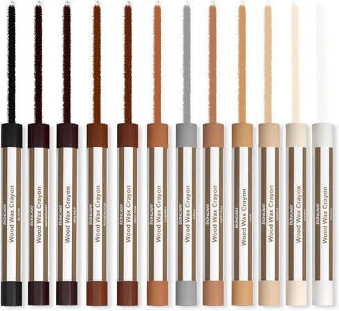 Wood Filler Sticks - 12 Colors Wood Wax Crayons for Repairing Scratches, Scuffs, Cracks on Wood Furniture