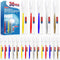 30 PCS Individually Wrapped Bulk Toothbrushes with Toothpastes, Colorful Manual Disposable for Adults or Kids