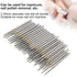Nail Polishing, 50pcs Nail Drill Bits, Grinding Replacement Accessory for Manicure Tool