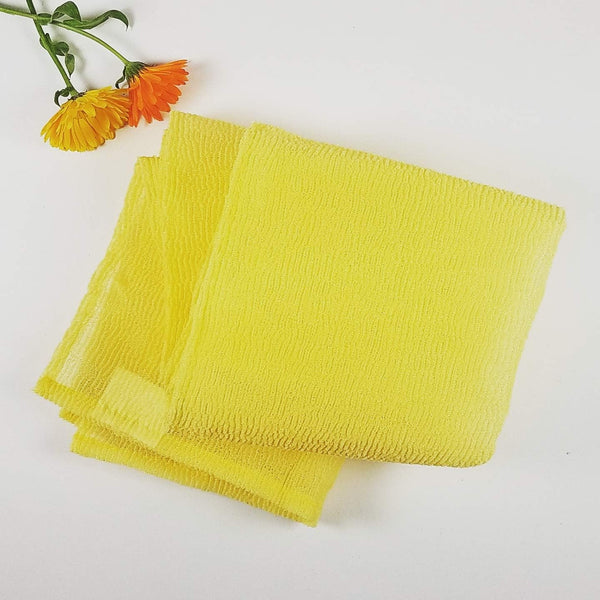 Missamé Nylon Back Towel Scrubber - Bath and Shower Wash Cloth for Smooth Beautiful Skin (1-Pack)