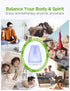 InnoGear Essential Oil Diffuser, Premium 5-in-1 Aromatherapy Diffuser & Humidifier for Home, 7 Color LED, Basic White