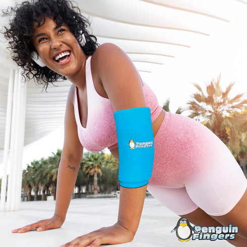 Reusable Elbow and Ankle Ice Pack for Injuries, Cold Warm Compression Sleeves for Arm, Ankle, Foot Pain Relief