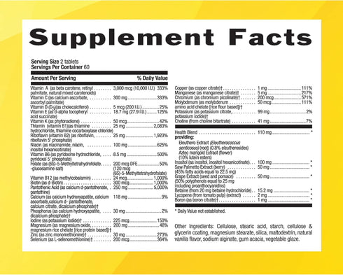 Country Life Max for Men Multivitamin: Iron-Free, 120 Vegetarian Tablets for Energy, Heart & Men's Health