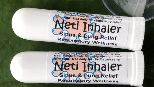 Urban ReLeaf NETI Salt Air Relief INHALERS! Set of Two for Respiratory Wellness