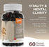 Zahler 10-in-1 Mushroom Gummies Raspberry Flavored with Lions Mane Mushroom, Reishi, Cordyceps, White Button, Plus 6 Adaptogenic Mushrooms (60)