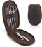 CONTACTS Full Grain Leather Empty Manicure Set Case Travel Nail Clipper Pouch