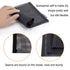 HRX Package Nylon Mesh Cosmetic Zipper Bags, 6PCS Black Makeup Pouches for Travel Organizer Case