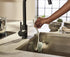 Joseph Joseph Edge Dish Brush with Sink Rest in Light Stone and Sage