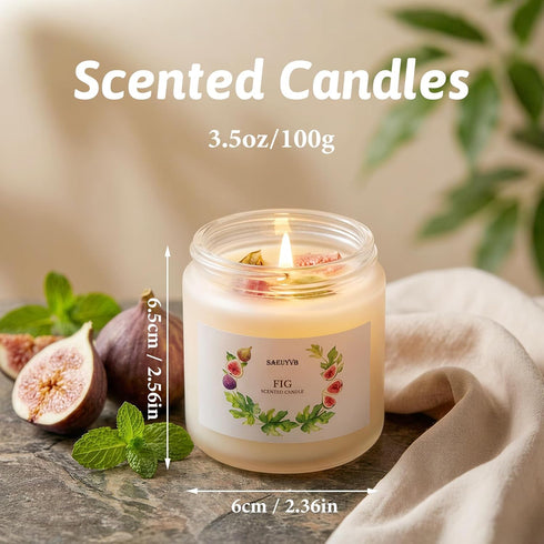 Home,8 Pack Set Scented Candles for Soy Candles Gift for Women,Aromatherapy Candle with Crystals Inside-Perfect