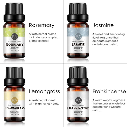 Set 14 Set-14 Pack, 10ml Essential Oils - Top Aromatherapy Oils Gift (Lemon, Eucalyptus, Lavender, Lemongrass, Sweet