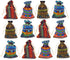 12pc Egyptian Style Jewelry Coin Pouches - Aztec Print Drawstring Gift Bag Party Accessories (12)