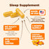 Turmeric, Melatonin & Valerian Root Sleep Aid Supplement - Natural Sleep Aid for Adults with Relaxation Support, 2-Pack