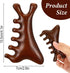 LXUEJIE 4-in-1 Gua Sha Tool for Face & Body, Sandalwood Face & Body Massager, Lymphatic Drainage Massage Comb, Full