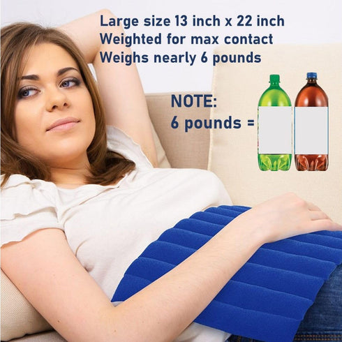 XL Heating Pad for Neck, Shoulders, and Back, Microwavable Natural Moist Heat Therapy Pad, 22x13”