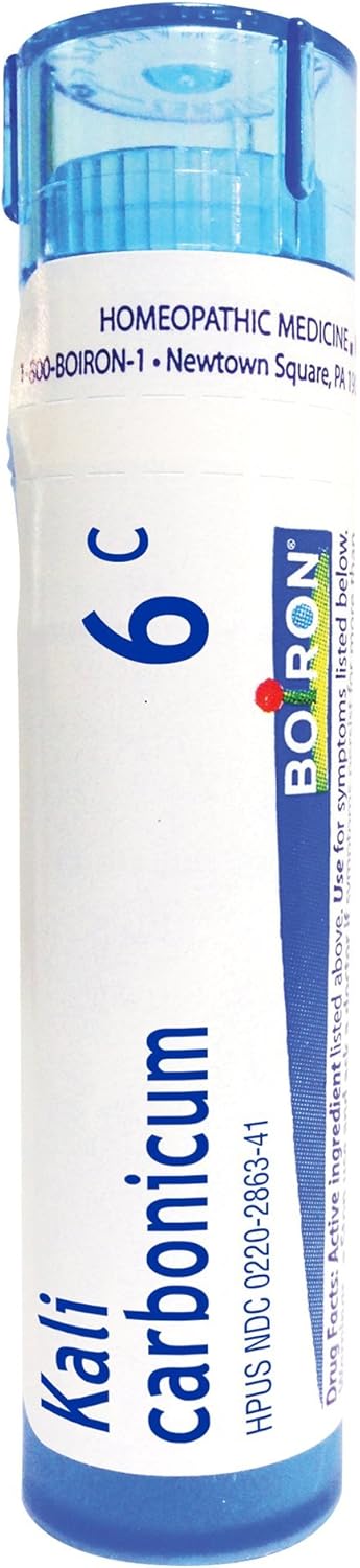 Boiron Kali Carbonicum 6C, 80 Pellets, Homeopathic Medicine for Pain and Weakness in The Lower Back
