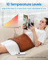 RENPHO Heating Pad for Back, Neck, Shoulder Pain Relief, Extra Large 12"x24" Heat Pad, Auto-Off, FSA HSA Eligible, Brown