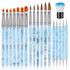 TOROKOM 19Pcs Nail Art Brushes Set, Nail Art Tool for Acrylic Application, Includes Dotting Pens and Gel Brush