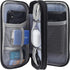 Diabetic Supplies Travel Case Organizer - Storage Bag for Test Strips, Lancets, Needles, Glucose Meter (Black)