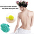 Silicone Body Scrubber & Scalp Massager, Long Handle Back Brush for Shower and Exfoliating