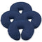 London Linens Pack of 4 Blue Premium Extra Thick 100% Cotton Flannel Massage Tables Face Cradle Covers